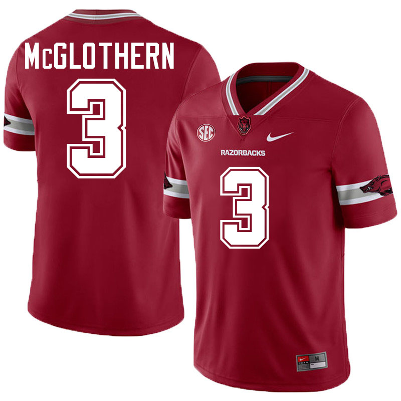 Dwight McGlothern Arkansas Jersey,Arkansas Razorbacks #3 Dwight McGlothern Jersey Youth-Alternate